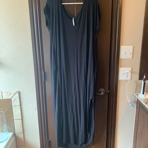 Black cotton dress